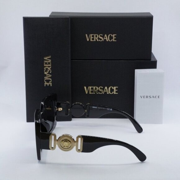 Versace VE4478U GB1/87 Square Sunglasses - Black/Grey main image 5